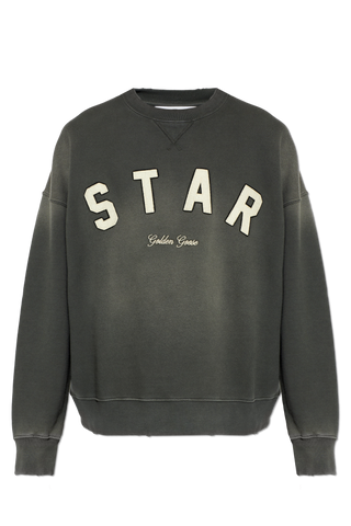 Golden Goose GREY Sweatshirt with logo 1