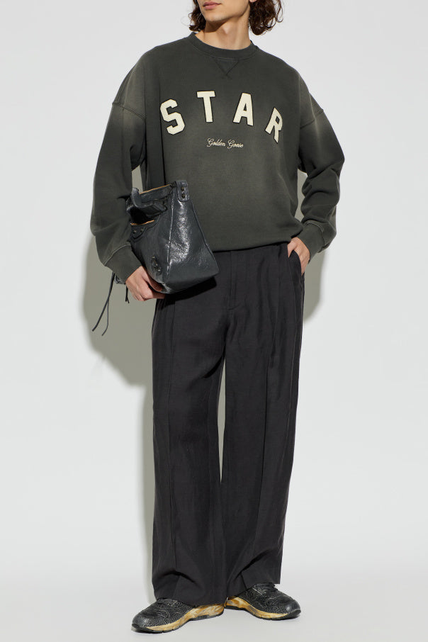 Golden Goose GREY Sweatshirt with logo 2