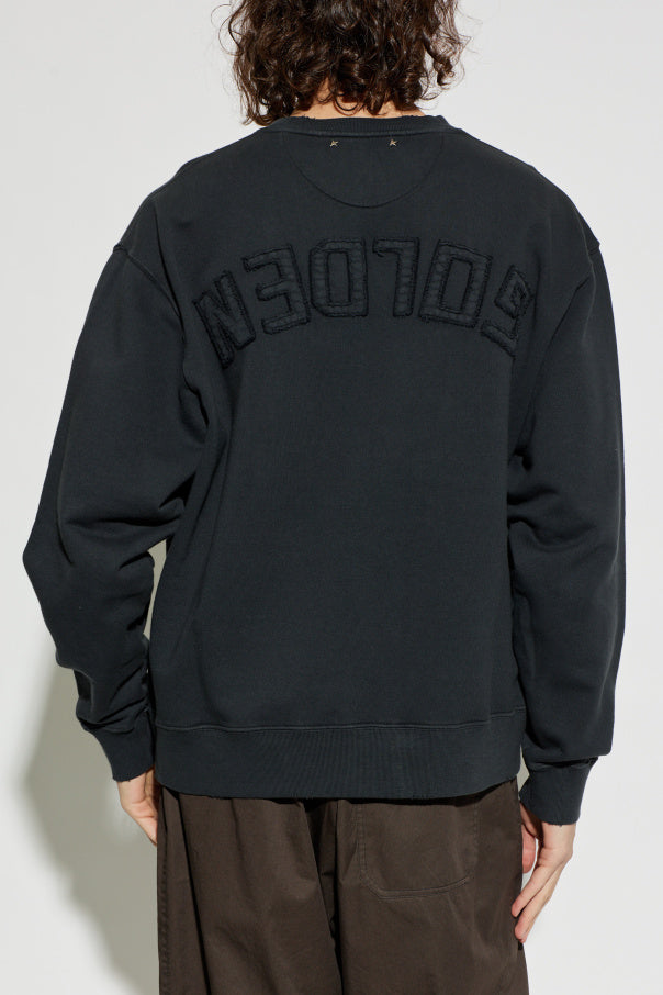 Golden Goose BLACK Sweatshirt with logo 4