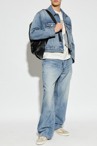 Golden Goose cream T-shirt with logo 2
