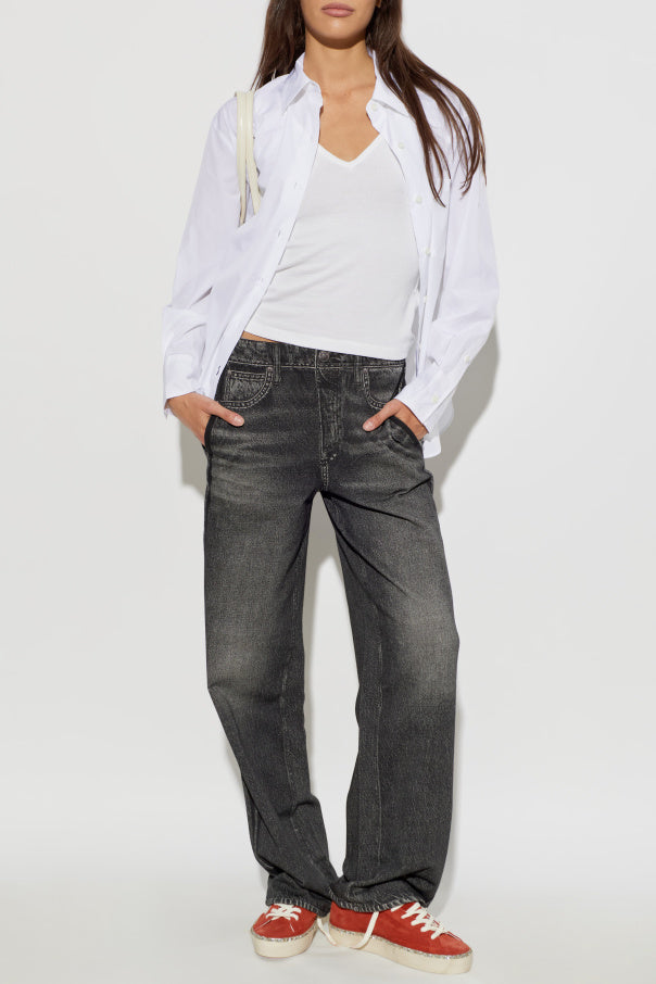 Golden Goose RED ‘Hi Star’ sports shoes 3