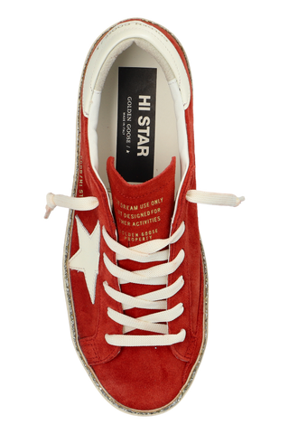 Golden Goose RED ‘Hi Star’ sports shoes 6