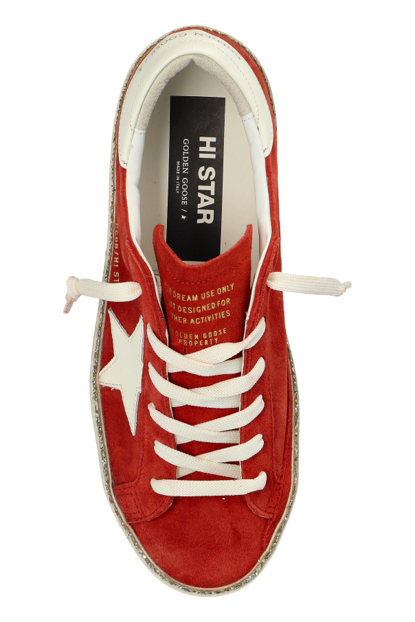 Golden Goose RED ‘Hi Star’ sports shoes 6
