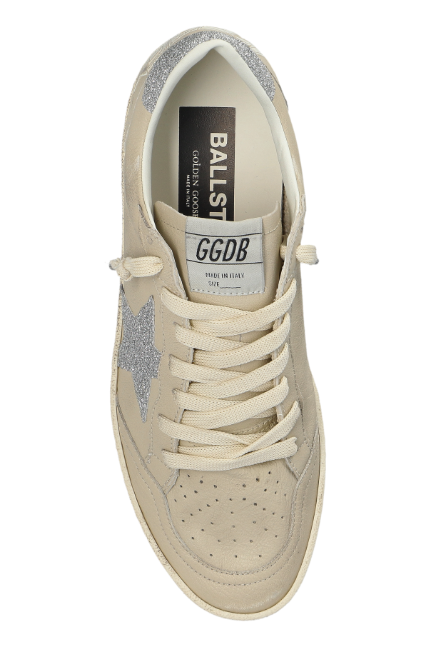 Golden Goose beige ‘Ball Star’ sports shoes 6