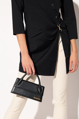 Jacquemus BLACK ‘Le Chiquito Long’ shoulder bag 2