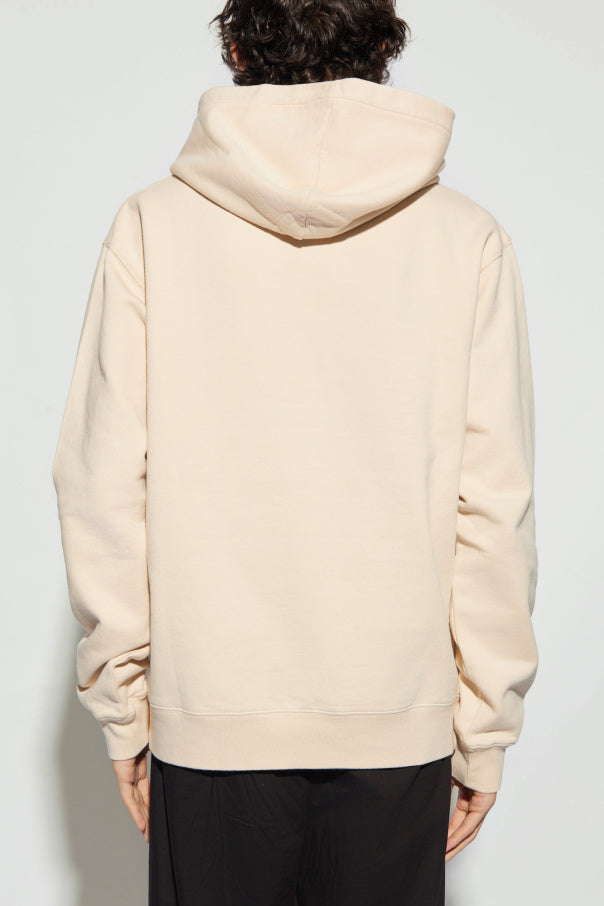 Jacquemus beige Hoodie with logo 4