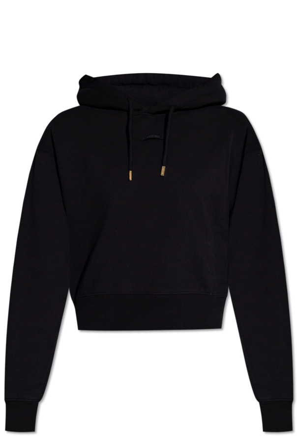 Jacquemus BLACK Hoodie with logo 1