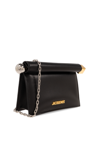 Jacquemus BLACK ‘La Petite Pochette Rond Carre’ shoulder bag 4
