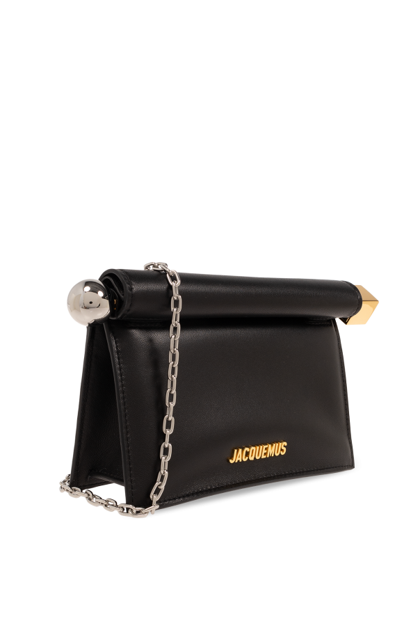 Jacquemus BLACK ‘La Petite Pochette Rond Carre’ shoulder bag 4