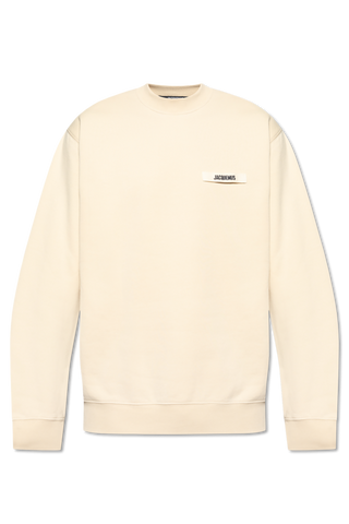 Jacquemus beige Sweatshirt with logo 1