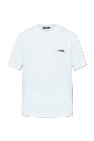 Jacquemus WHITE T-shirt with logo 1