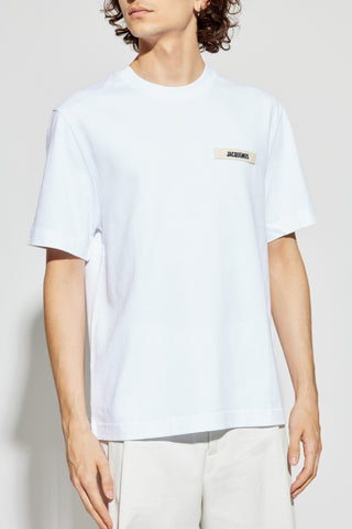 Jacquemus WHITE T-shirt with logo 3