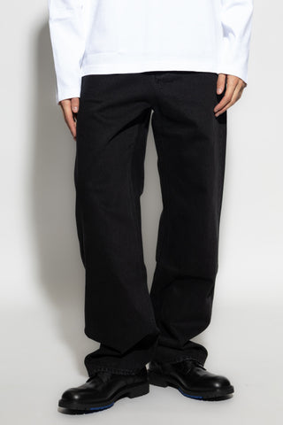 Jacquemus BLACK Jeans with logo 3