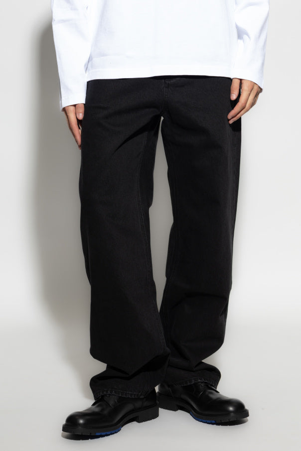 Jacquemus BLACK Jeans with logo 3