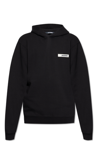 Jacquemus BLACK Sweatshirt with logo 1