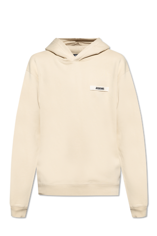 Jacquemus cream Sweatshirt with logo 1