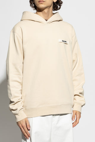 Jacquemus cream Sweatshirt with logo 3