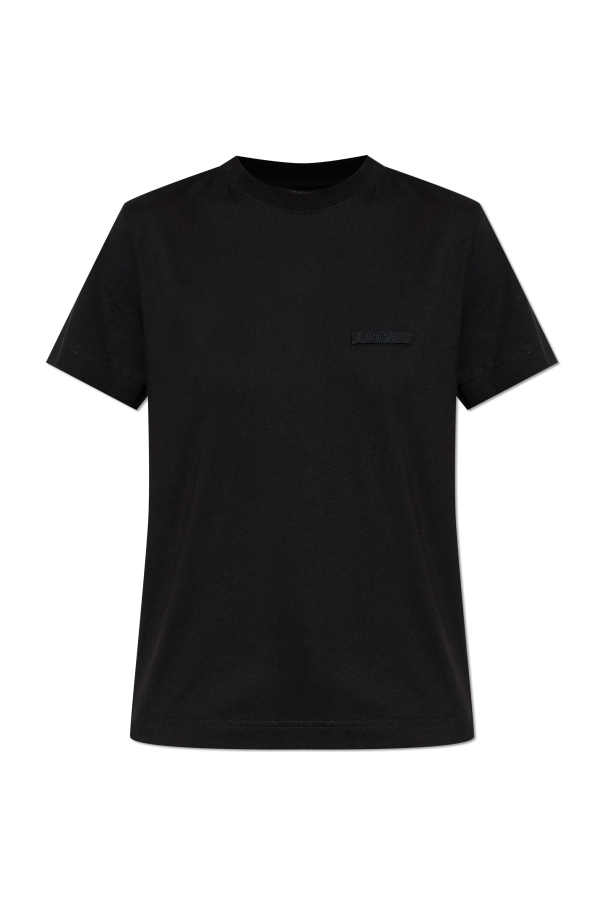 Jacquemus WHITE T-shirt with logo patch 1