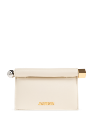 Jacquemus cream Handbag `Rond Carré Small` 1