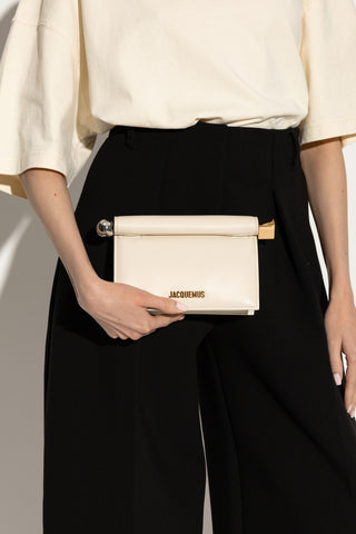 Jacquemus cream Handbag `Rond Carré Small` 2