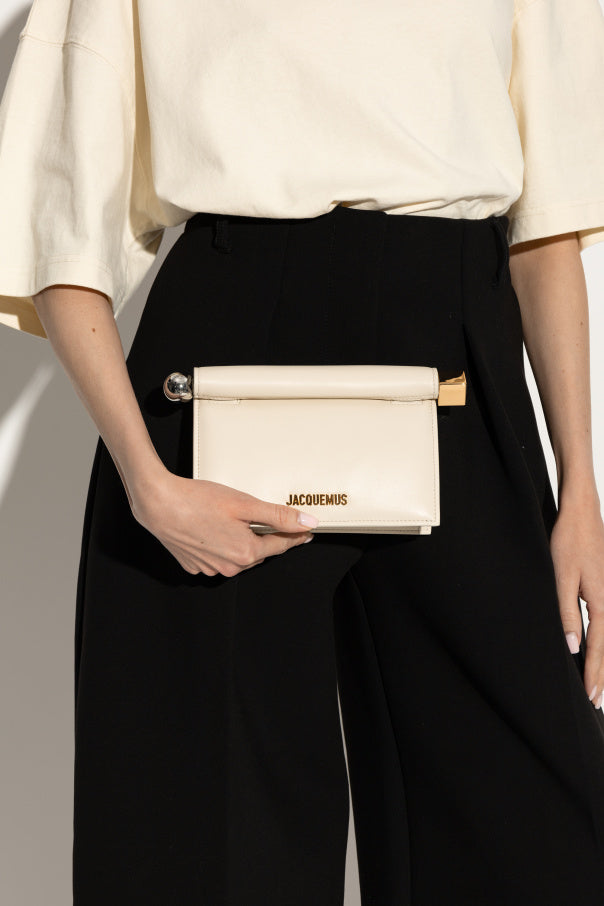 Jacquemus cream Handbag `Rond Carré Small` 2