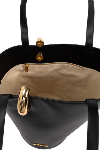 Jacquemus BLACK "Bambola Medium" shopper bag 5
