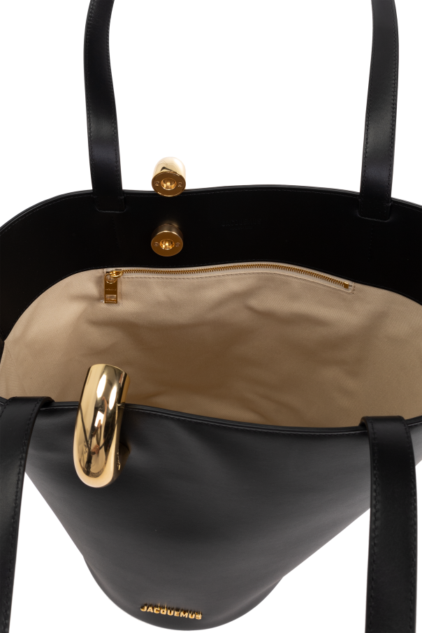 Jacquemus BLACK "Bambola Medium" shopper bag 5