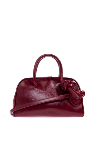 Jacquemus BURGUNDY Handbag 'Le Petit Turismo' 1