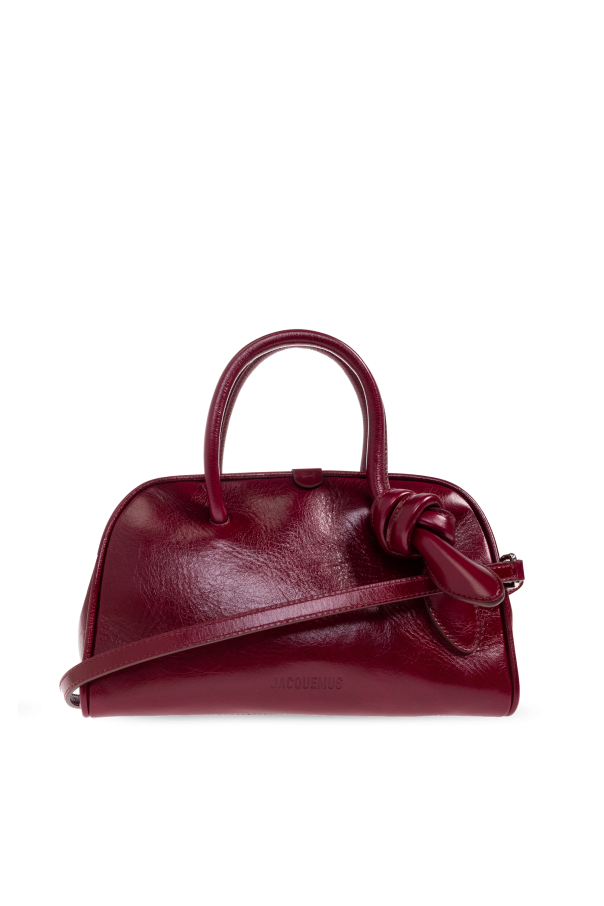 Jacquemus BURGUNDY Handbag 'Le Petit Turismo' 1