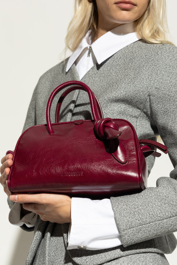 Jacquemus BURGUNDY Handbag 'Le Petit Turismo' 2