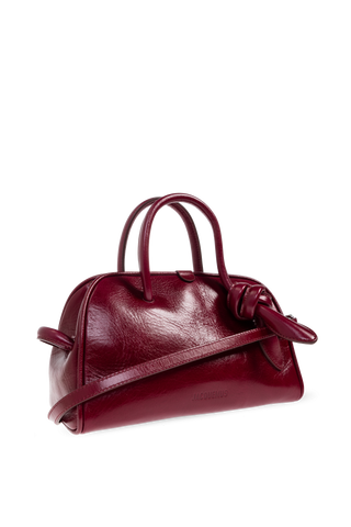 Jacquemus BURGUNDY Handbag 'Le Petit Turismo' 4