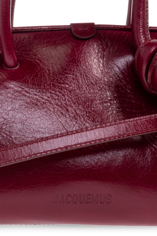Jacquemus BURGUNDY Handbag 'Le Petit Turismo' 6