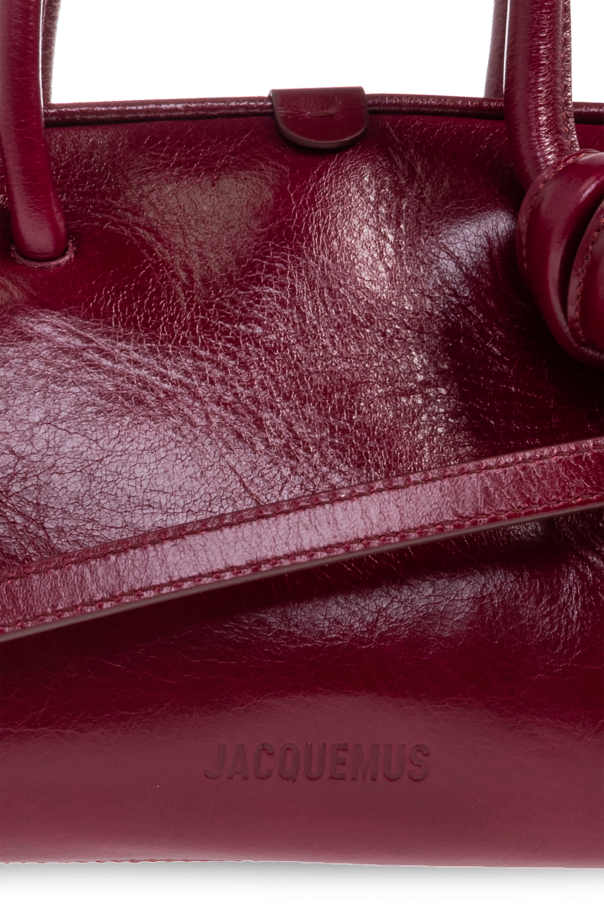 Jacquemus BURGUNDY Handbag 'Le Petit Turismo' 6