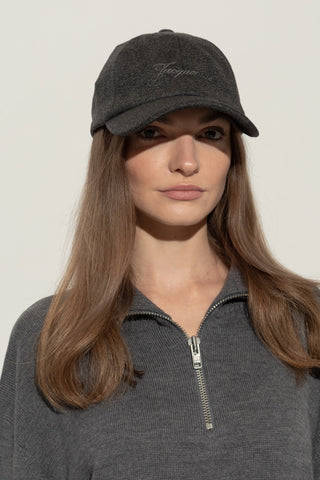 Jacquemus GREY Wool beanie 2