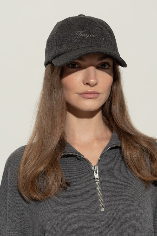 Jacquemus GREY Wool beanie 2
