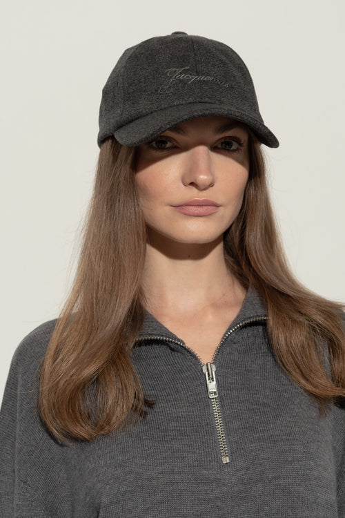 Jacquemus GREY Wool beanie 2