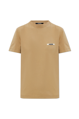 Jacquemus beige T-shirt with logo 1