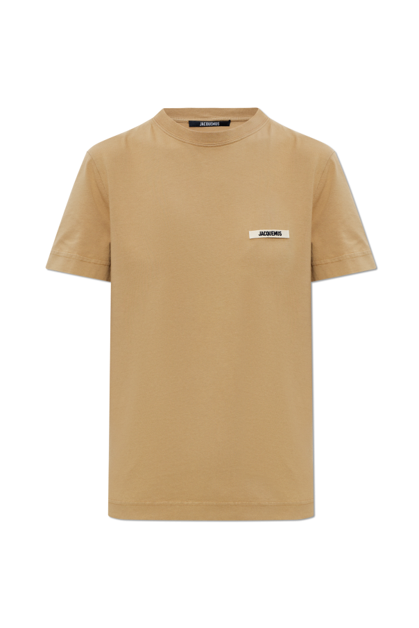 Jacquemus beige T-shirt with logo 1