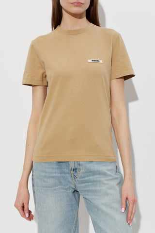 Jacquemus beige T-shirt with logo 3