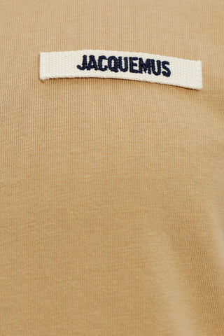 Jacquemus beige T-shirt with logo 5