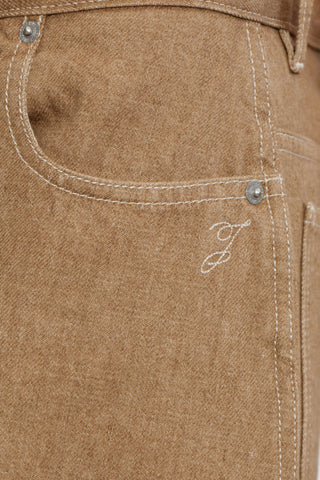 Jacquemus BROWN ‘Ovalo’ jeans 5