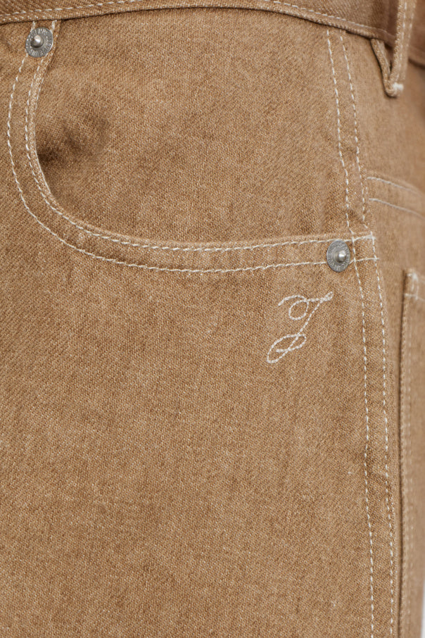 Jacquemus BROWN ‘Ovalo’ jeans 5