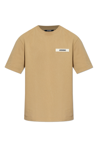 Jacquemus BROWN T-shirt with logo 1
