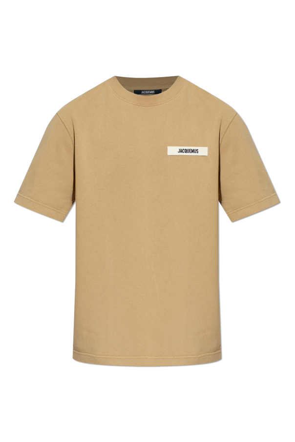 Jacquemus BROWN T-shirt with logo 1