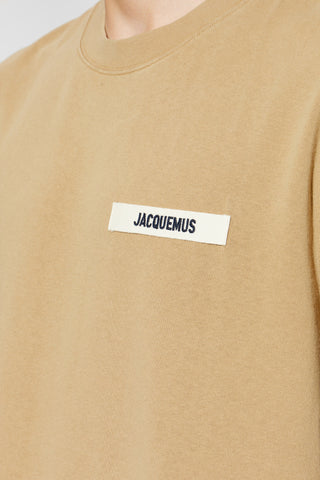 Jacquemus BROWN T-shirt with logo 5