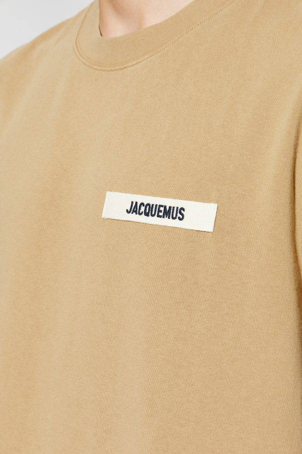 Jacquemus BROWN T-shirt with logo 5