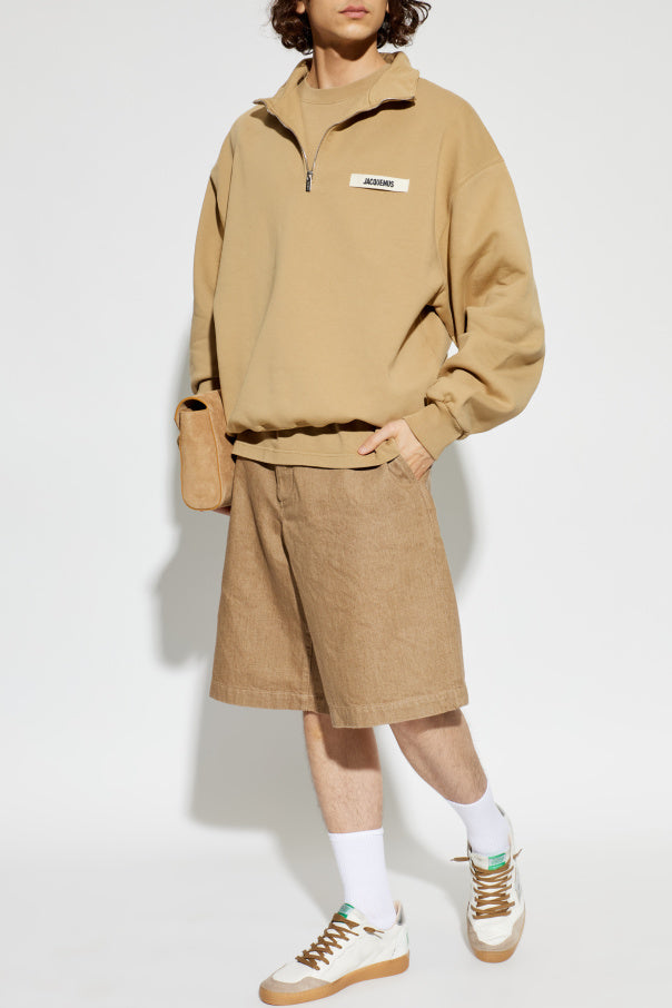 Jacquemus beige Sweatshirt with logo 2