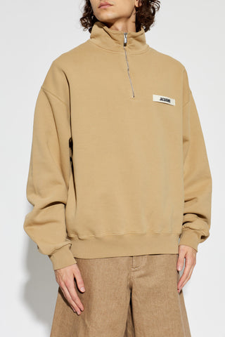 Jacquemus beige Sweatshirt with logo 3