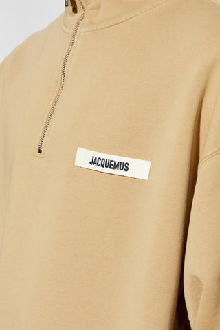 Jacquemus beige Sweatshirt with logo 5