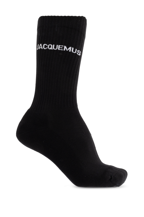 Jacquemus BLACK Socks with logo 1